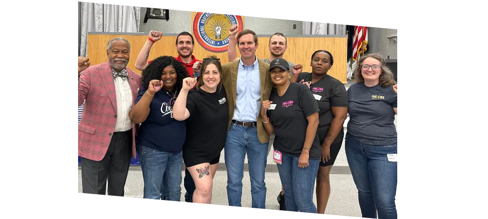 CWA members meet with Andy Beshear