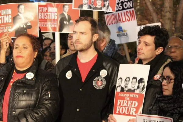 NewsGuild-CWA Rallies for Fired Four at Condé Nast