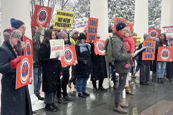 United Campus Workers at UVA Rally Against Cuts