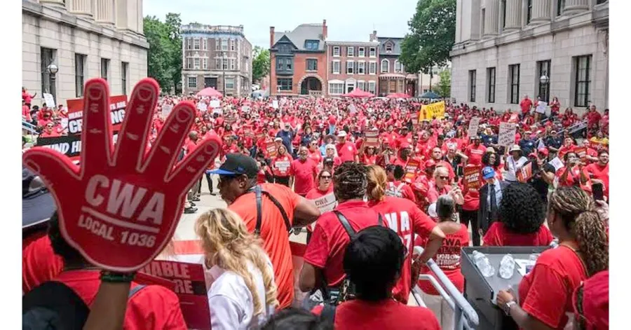Trenton NJ CWA Healthcare Rally